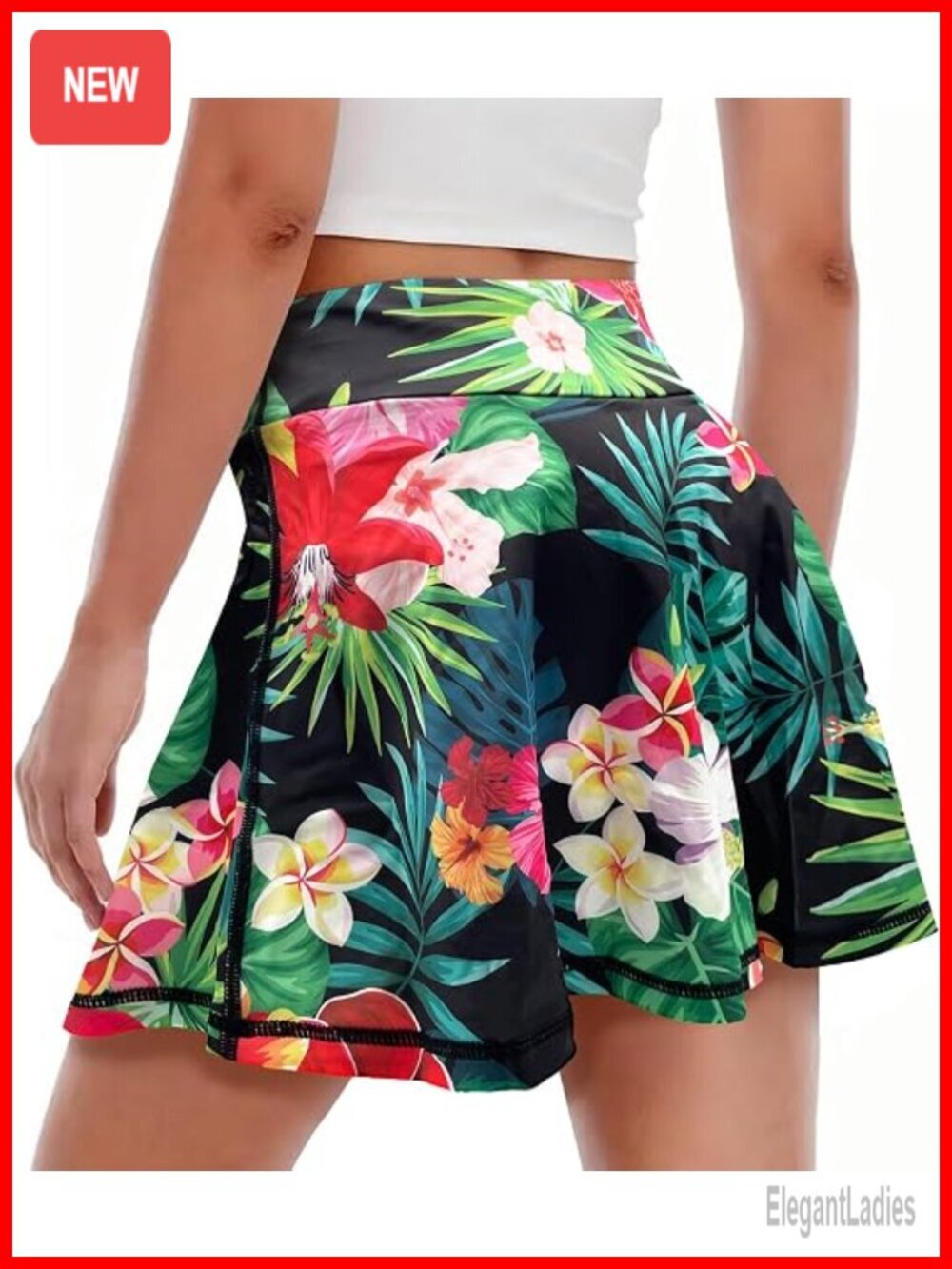 High Waisted Pleated Skort for Tennis Golf Pickleball Running